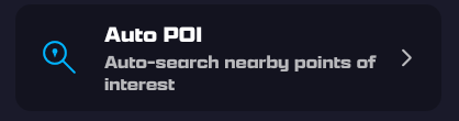 The Auto POI row in Map Settings