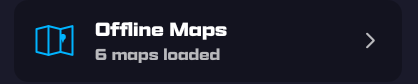 The Offline Maps row in Map Settings, showing '6 maps loaded'