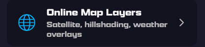 The Online Map Layers row in Map Settings
