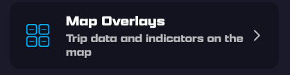 The Map Overlays row in Map Settings